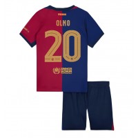 Barcelona Dani Olmo #20 Domáci Detský futbalový dres 2024-25 Krátky Rukáv (+ trenírky)